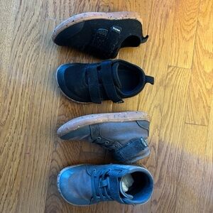 Wide Barefoot WHITIN Kids' Black and Gray Shoes size 11 toddler Velcro